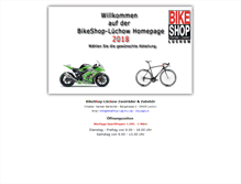 Tablet Screenshot of bikeshop-luechow.de